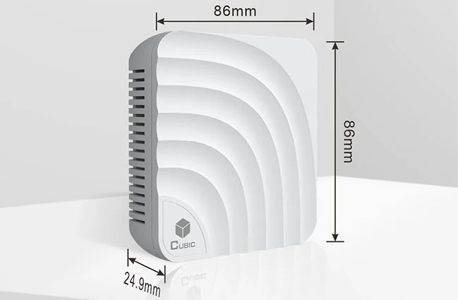 Struktur der Wand halterung CO2-Sensor AM6208W