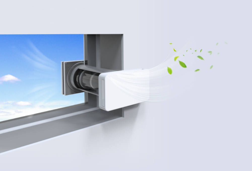 Erweiterte kubische Sensor technologie für Wand ventilatoren verbessert die Luftqualität in Innenräumen